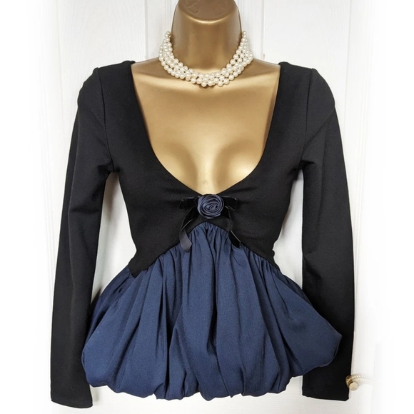 Zara Tops - Zara To My Lovers Bubble Hem Top